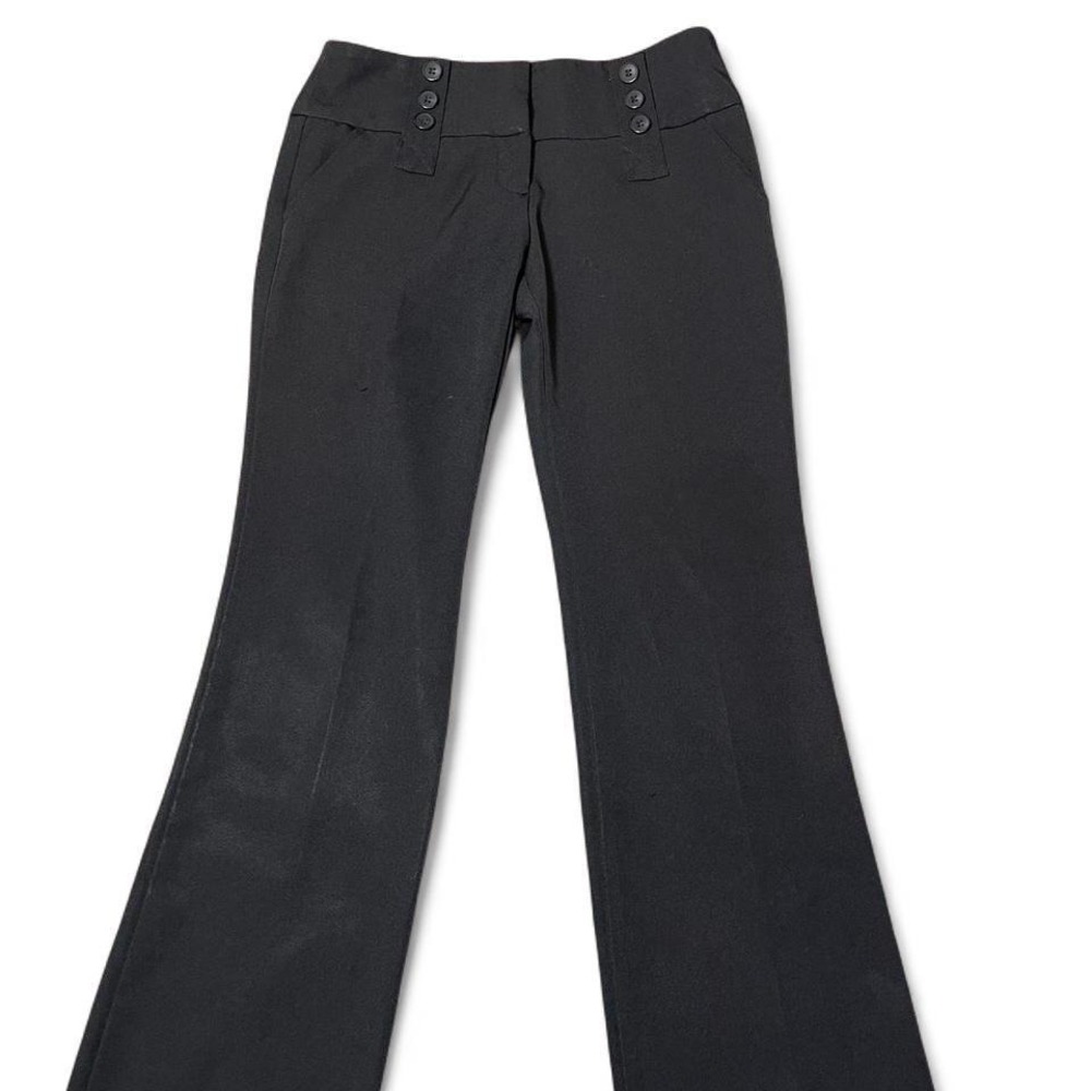 Joe Benhasset black trousers with button detail